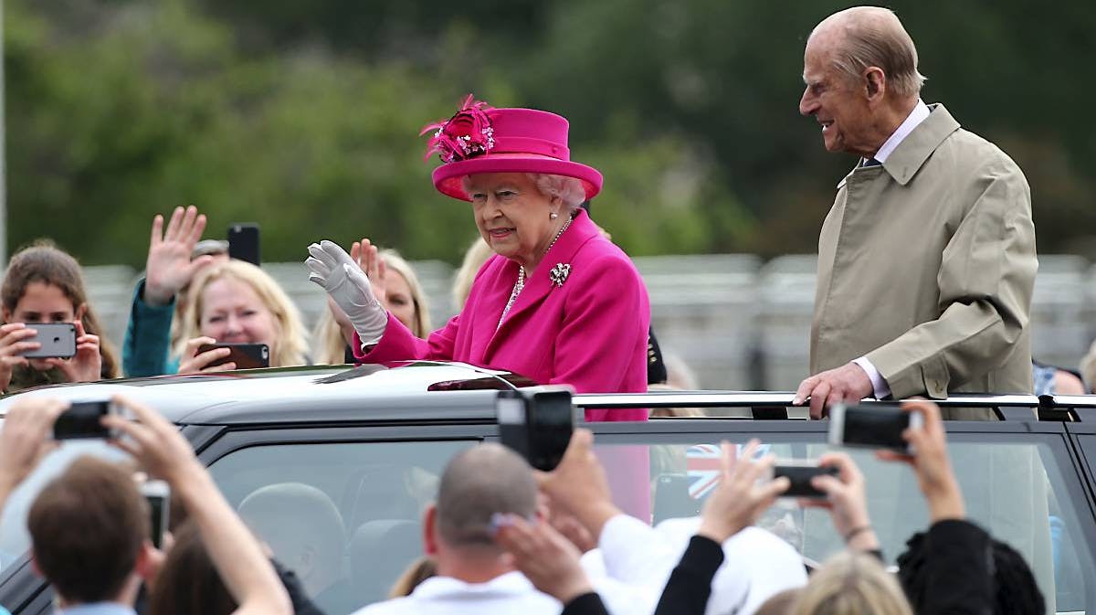 Dronning Elizabeth og prins Philip.