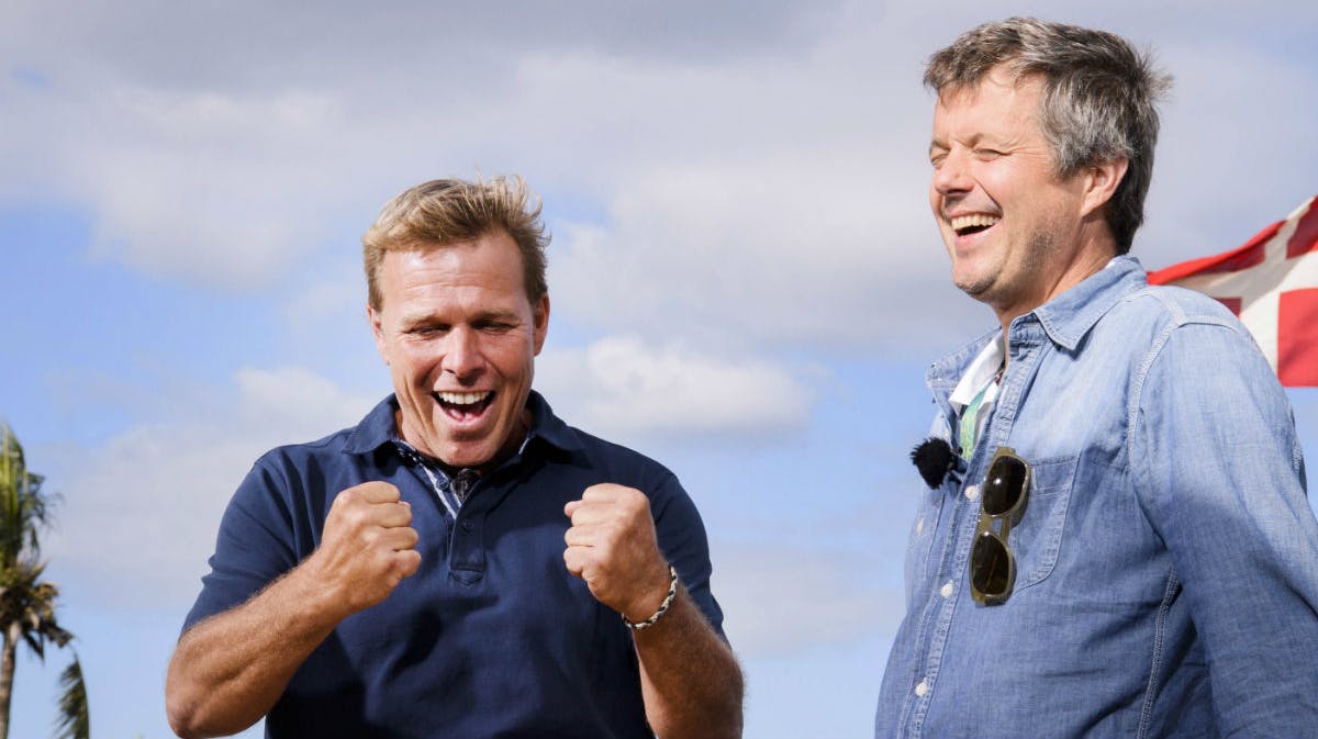 Mikkel Beha Erichsen og kronprins Frederik. 