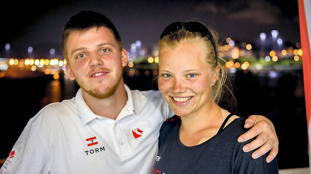 Anne-Marie Rindom og kæresten Kasper