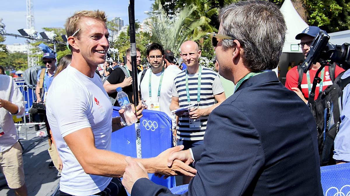 René Holten Poulsen og kronprins Frederik.