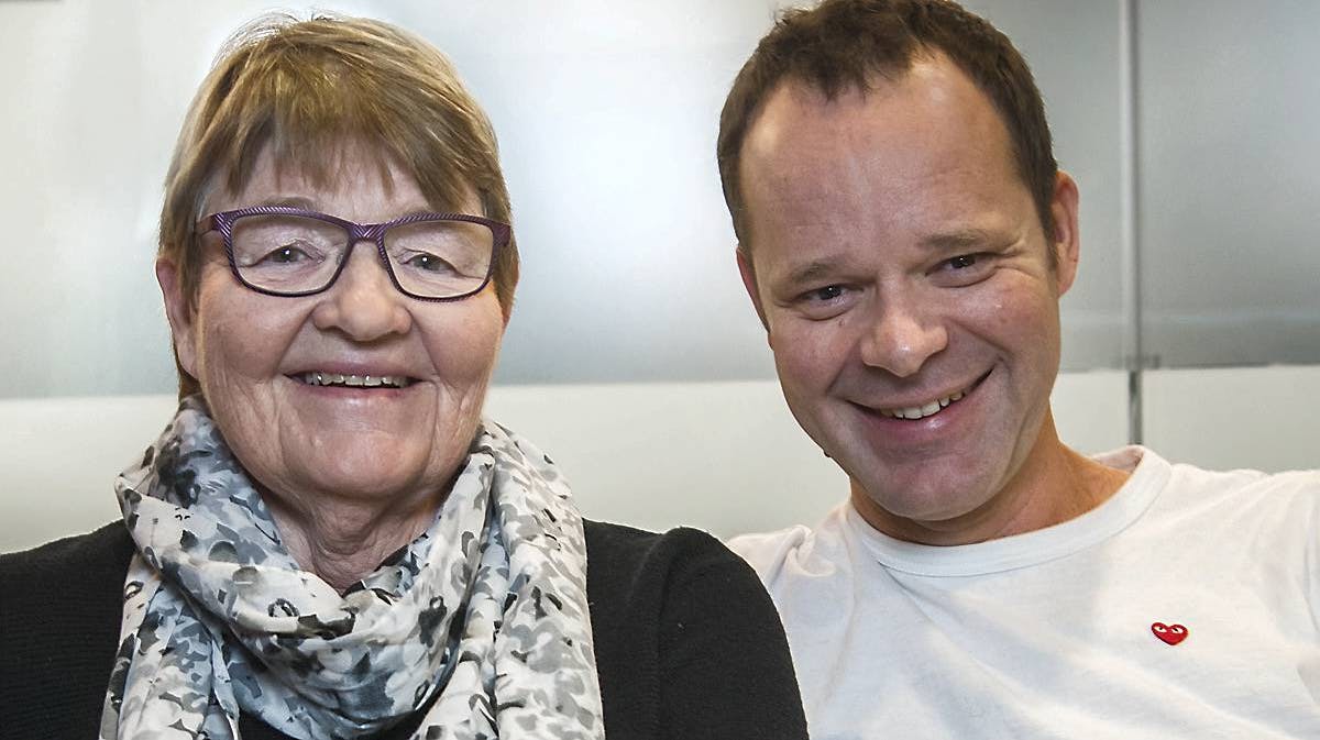 Jacob Riising og mor Brita.