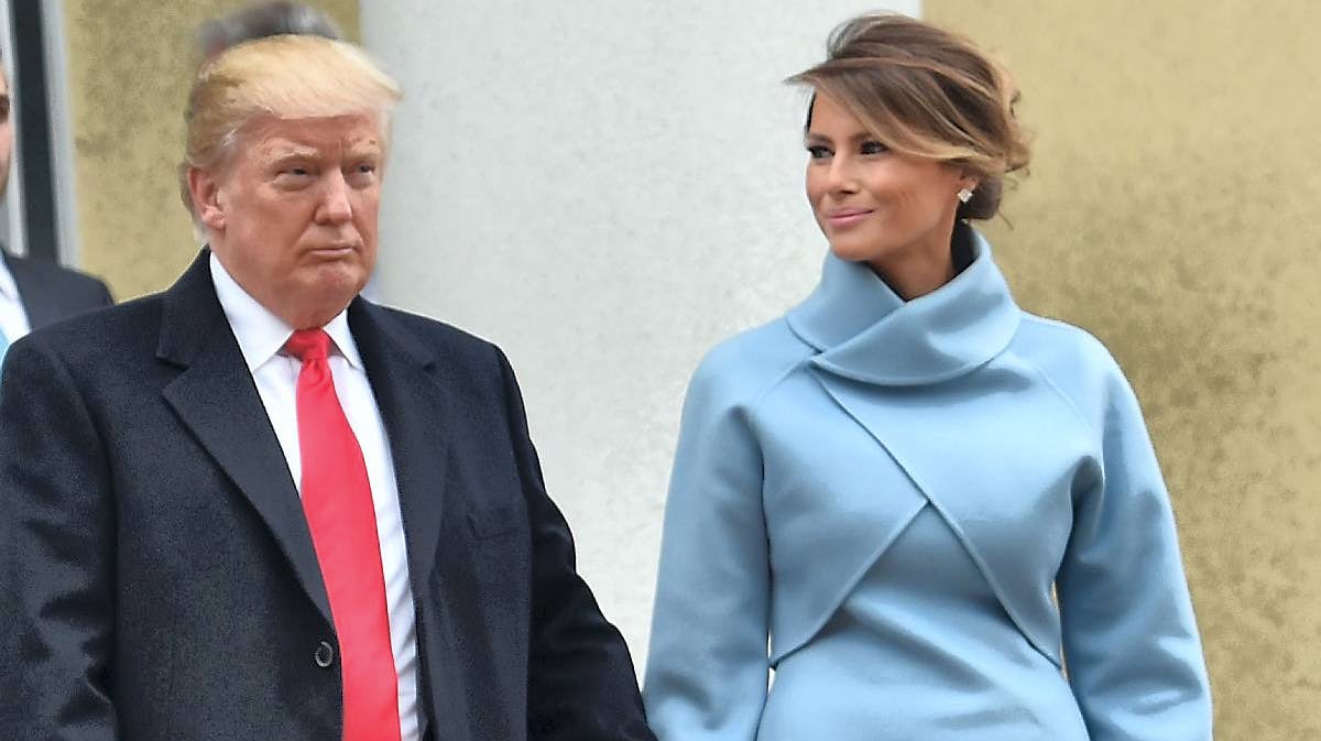 Donald og Melania Trump.