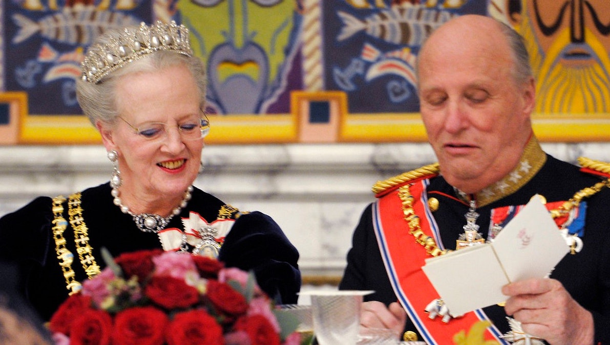 Dronning Margrethe og kong Harald