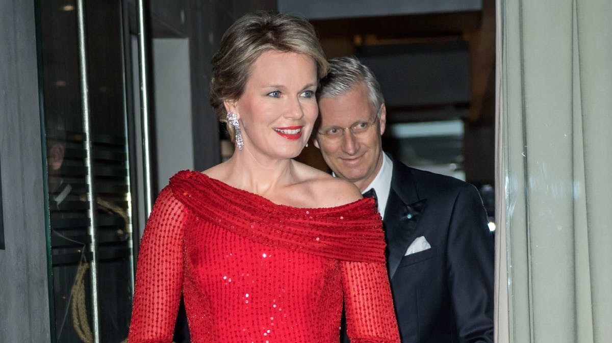 Dronning Mathilde og kong Philippe. 