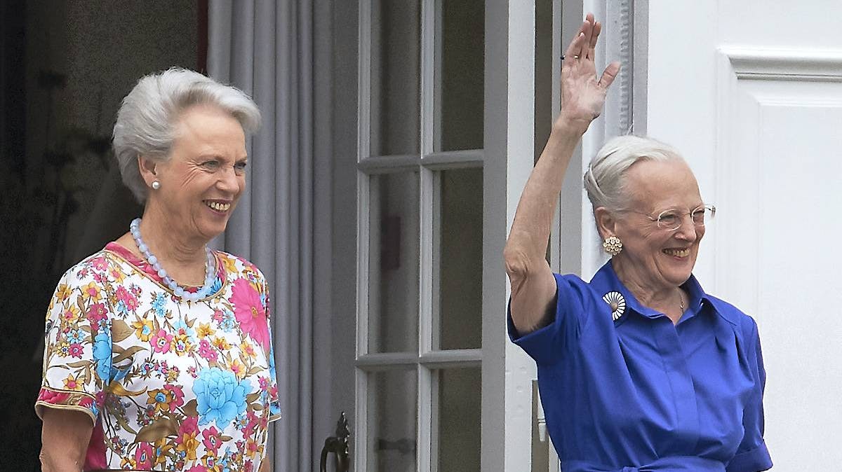 Dronning Margrethe og prinsesse Benedikte