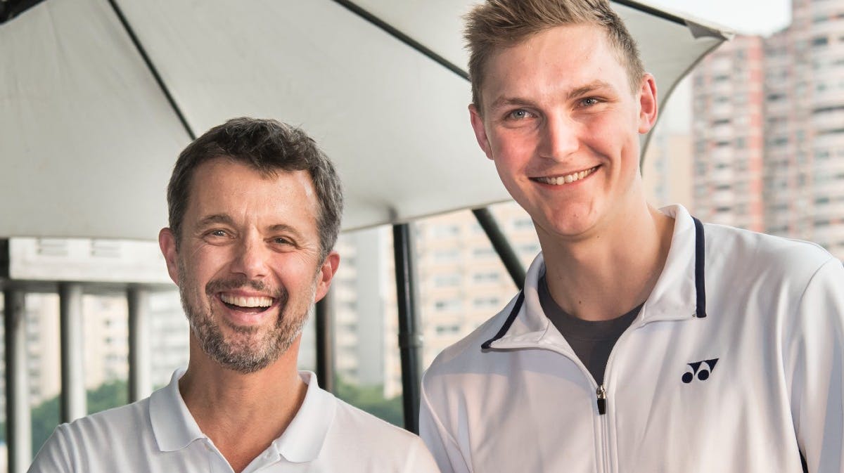 kronprins Frederik og Viktor Axelsen
