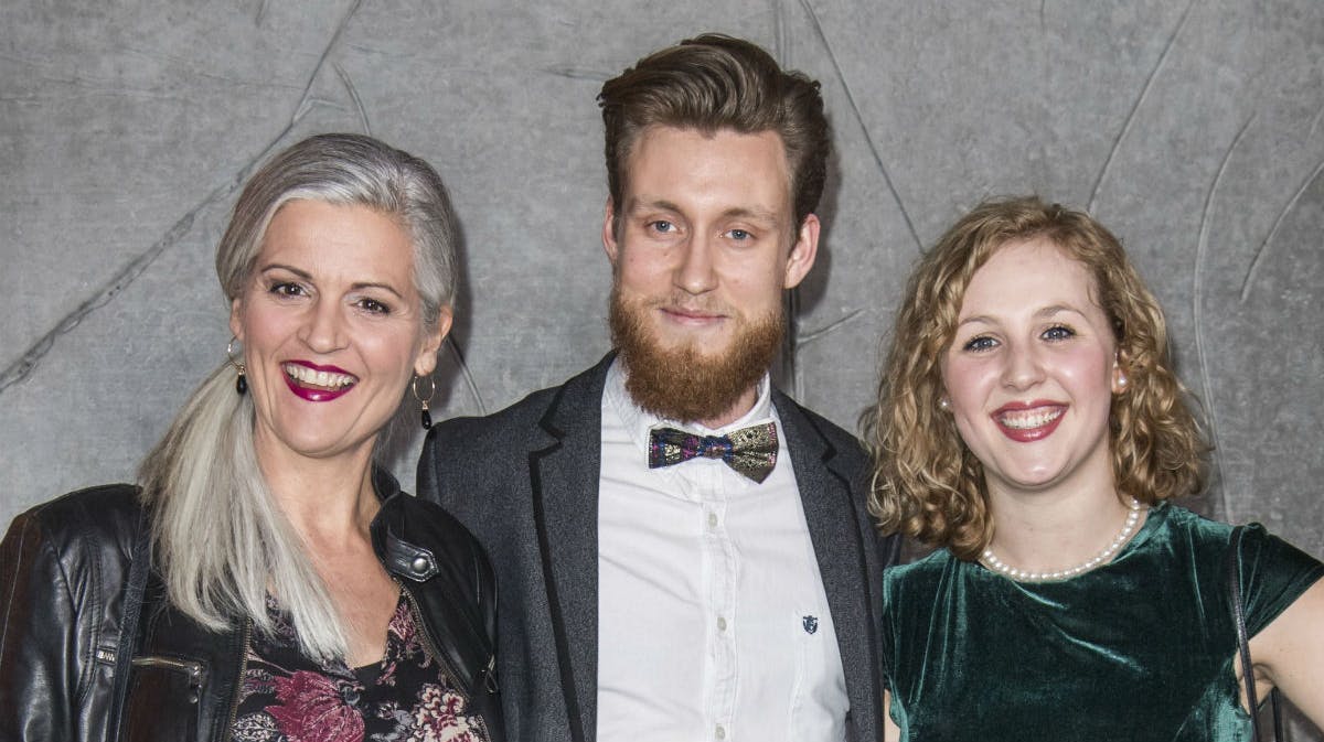 Andrea, Jesper og Kirsten fra "Den store bagedyst"