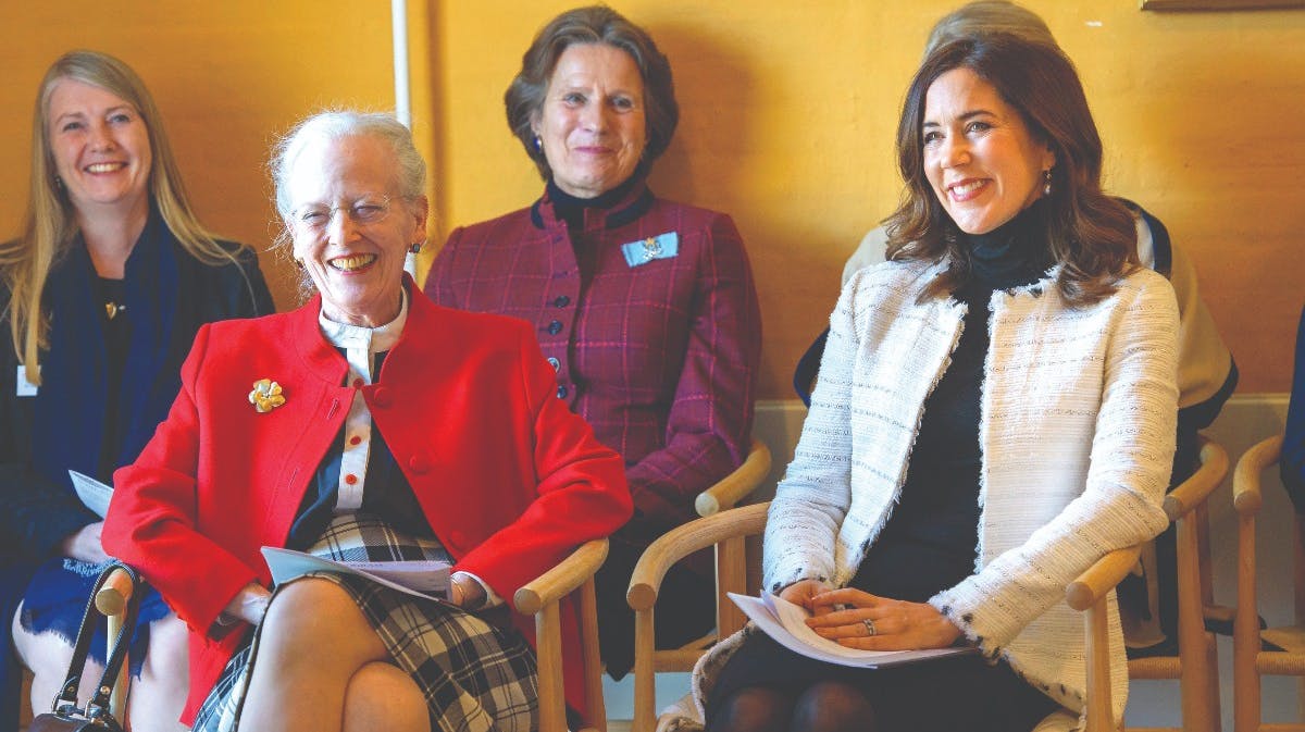 Dronning Margrethe og kronprinsesse Mary