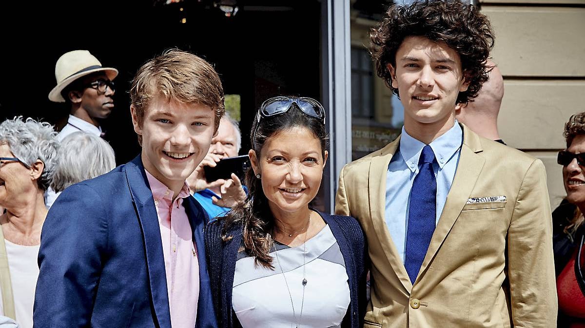 Grevinde Alexandra, prins Felix og prins Nikolai
