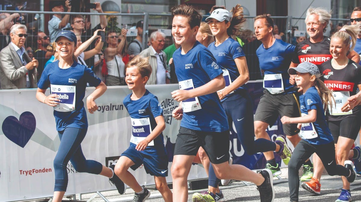 Isabella, Vincent, Christian, Josephine og Mary til Royal Run 2018