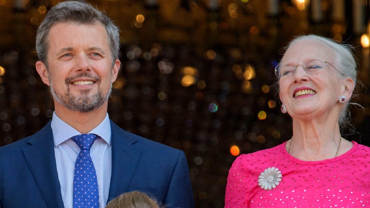 Kronprins Frederik og dronning Margrethe