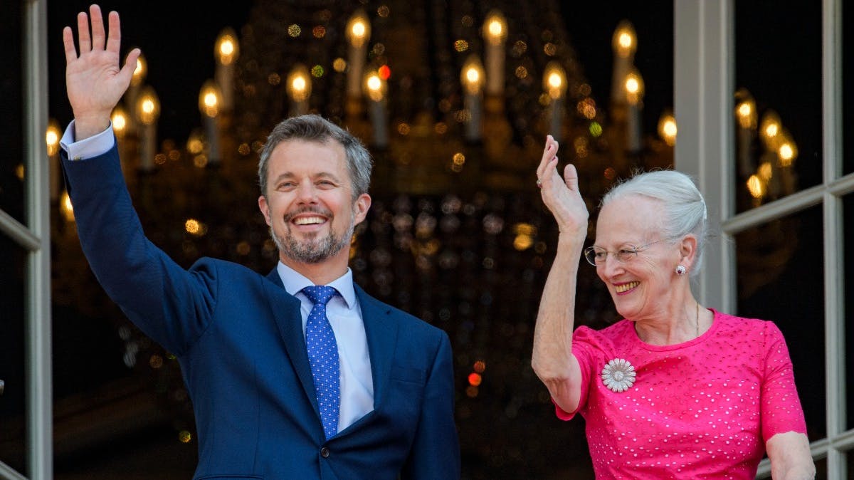 Kronprins Frederik og dronning Margrethe