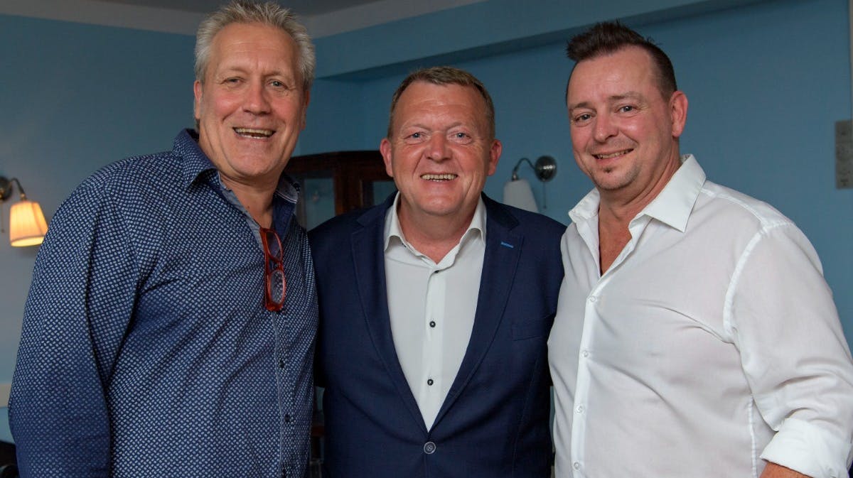 René Richardt, Lars Løkke Rasmussen og Joh Batz til premieren på Græsted Revyen i 2018.&nbsp;