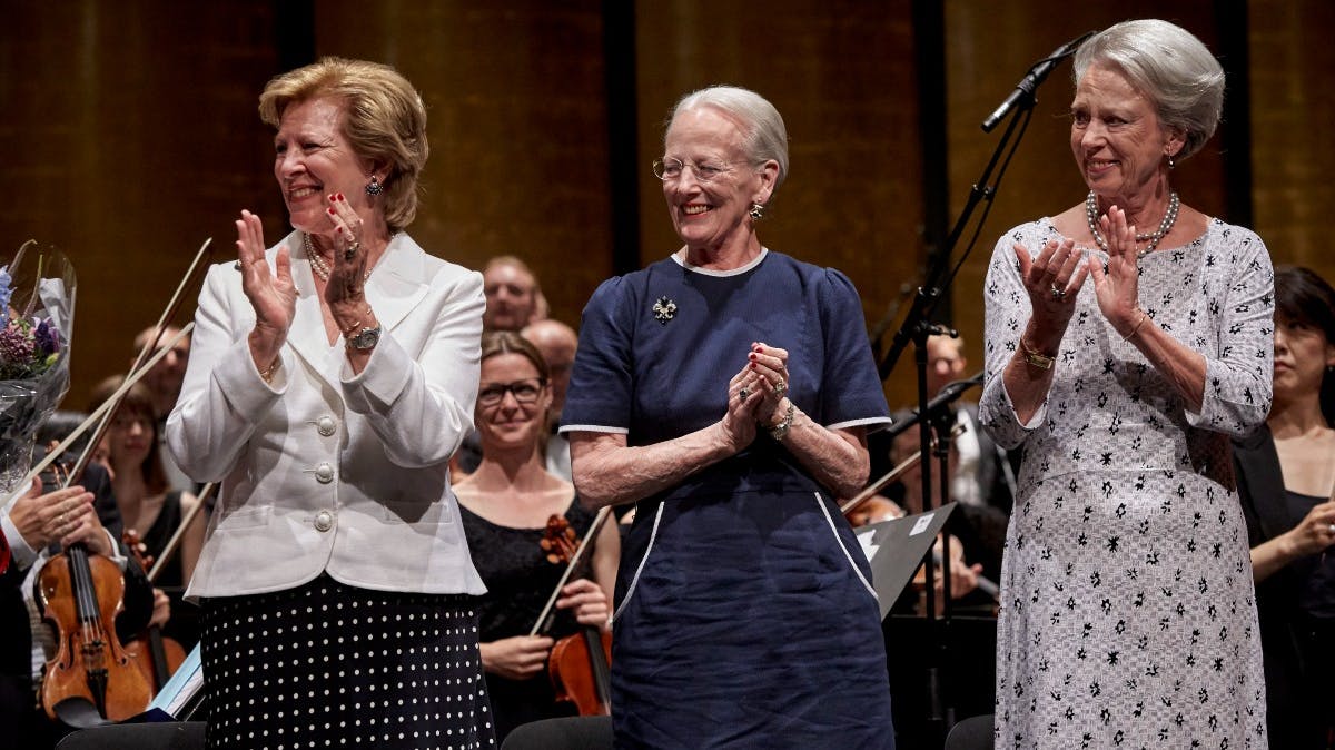Dronning Anne-Marie, dronning Margrethe og prinsesse Benedikte