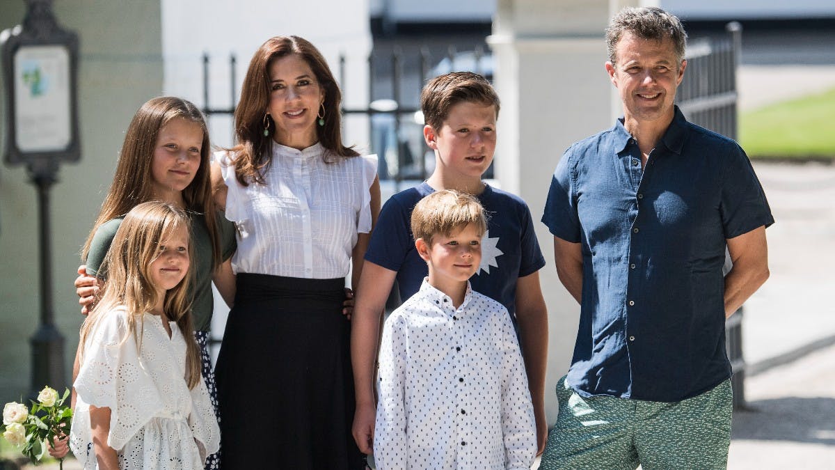 Kronprinsfamilien. Arkivfoto. 