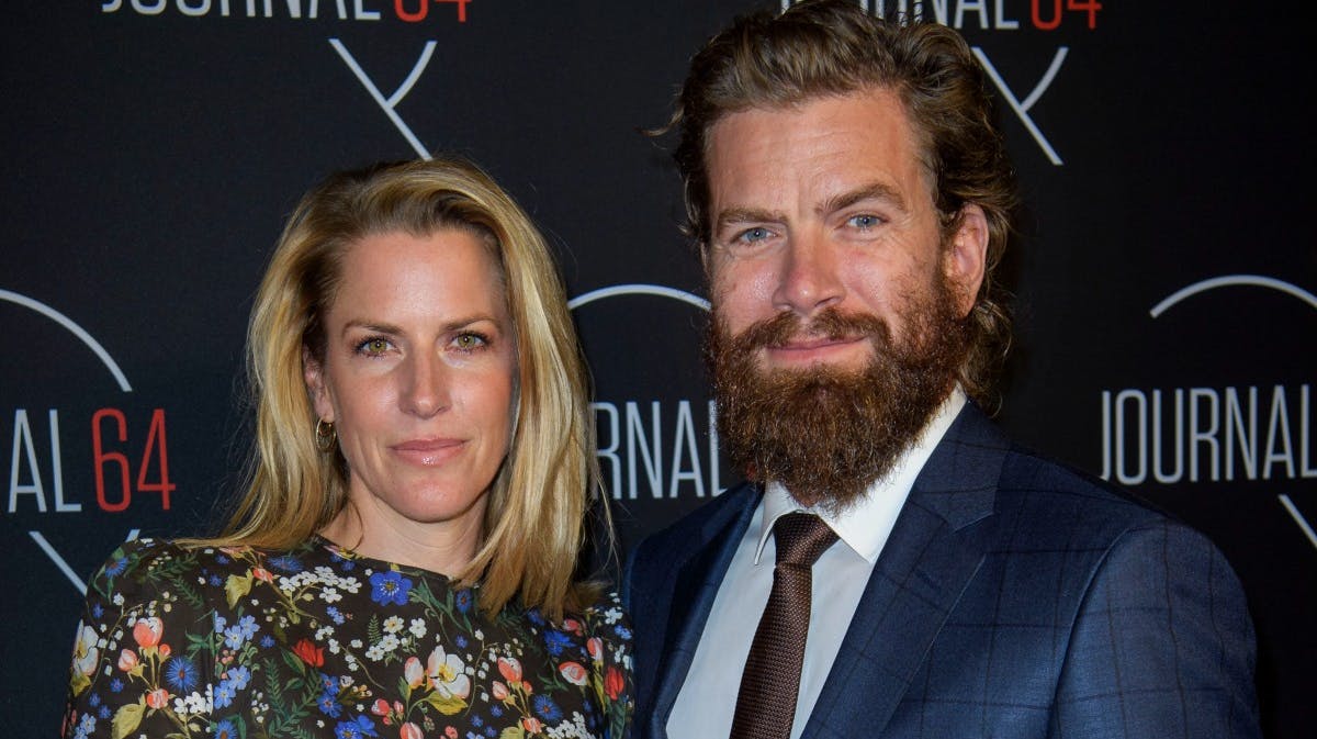 Nikolaj Lie Kaas og hustruen Anne Langkilde.