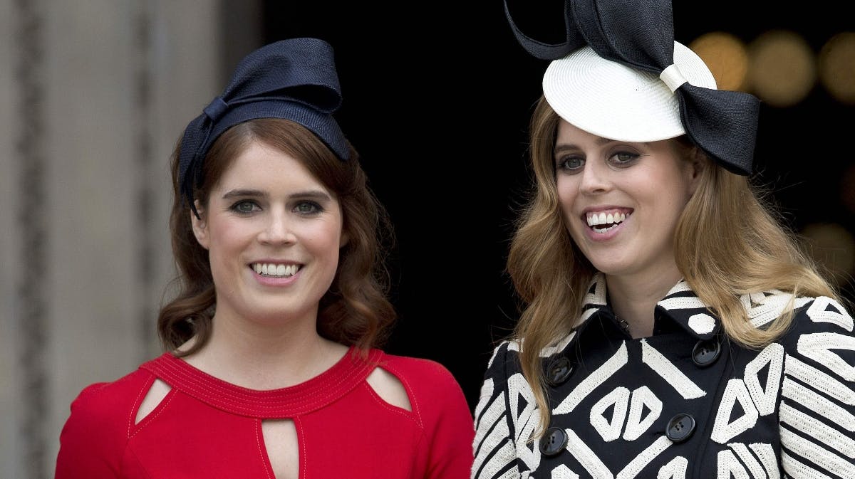 Prinsesse Eugenie og prinsesse Beatrice.