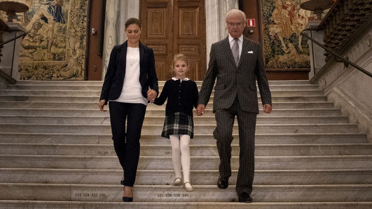 Kronprinsesse Victoria, kong Carl Gustaf, prinsesse Estelle