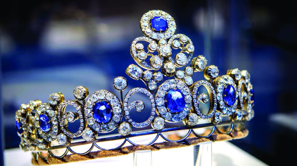 Prinsesse Elisabeths safir- og diamantdiadem.