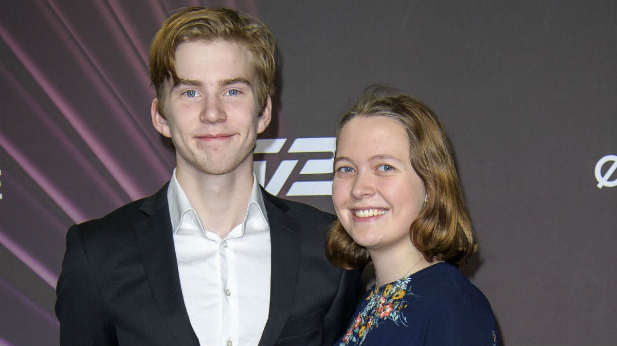 Rachel Ellebye med kæresten Eirik.