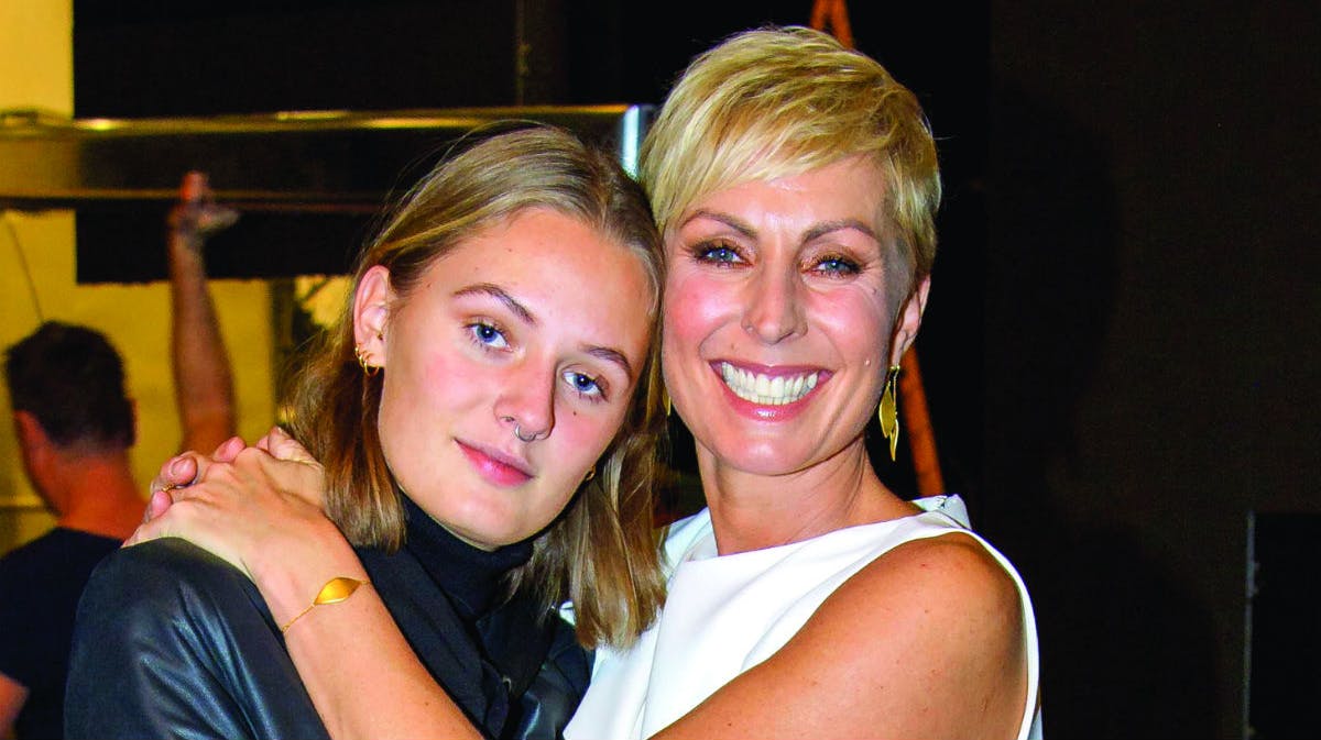 Cecilie Beck med datteren Frida.