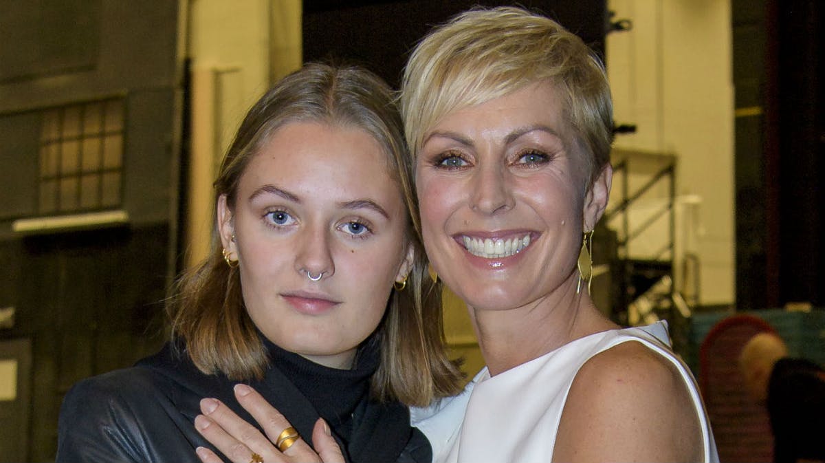 Cecilie Beck med datteren Frida.
