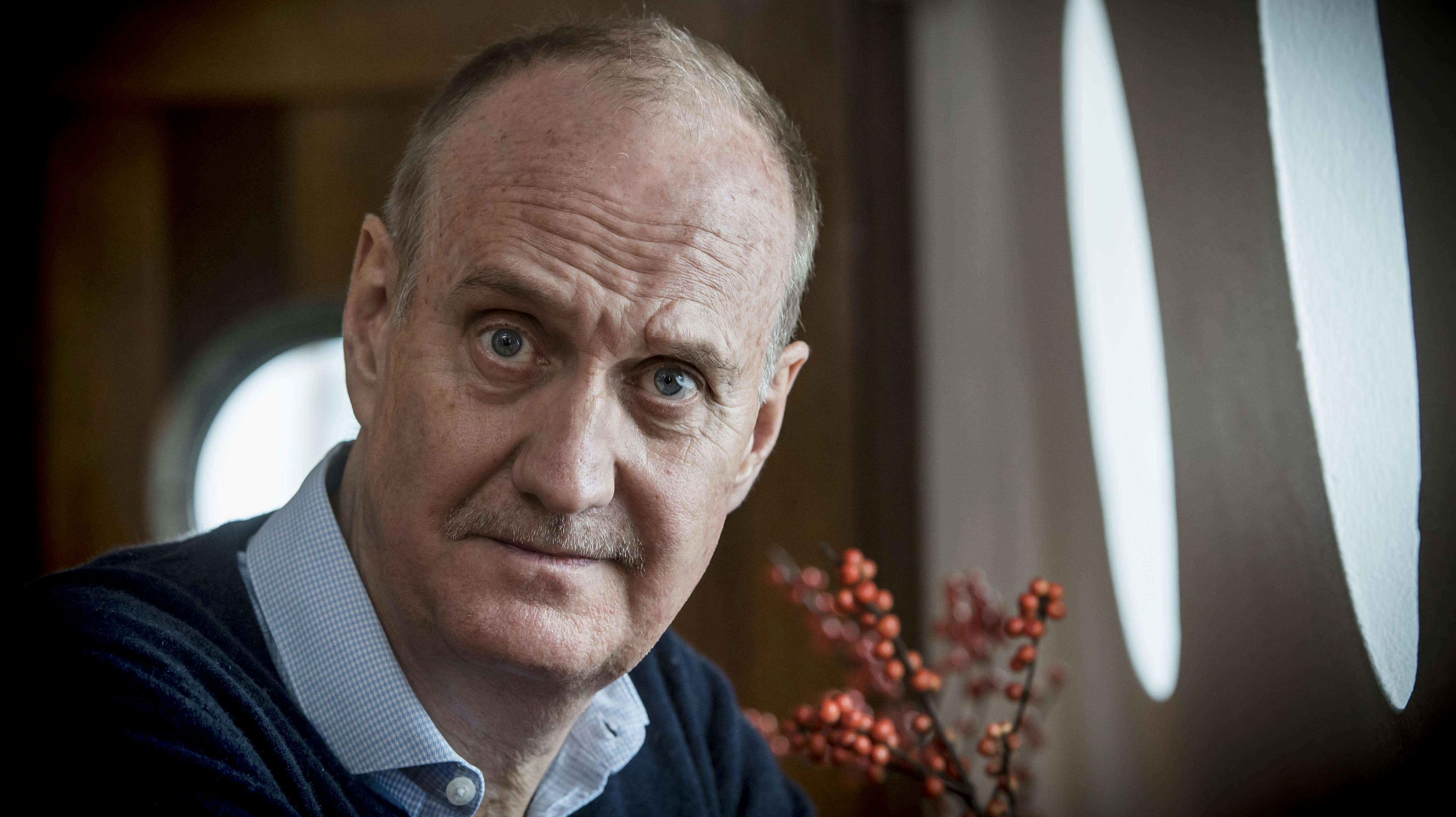 Søren Pilmark til pressemødet på "Gidseltagningen 2". 