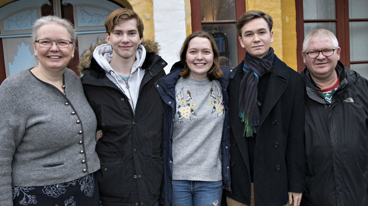 Theresia, Eirik, Rachel, David og Lars. 