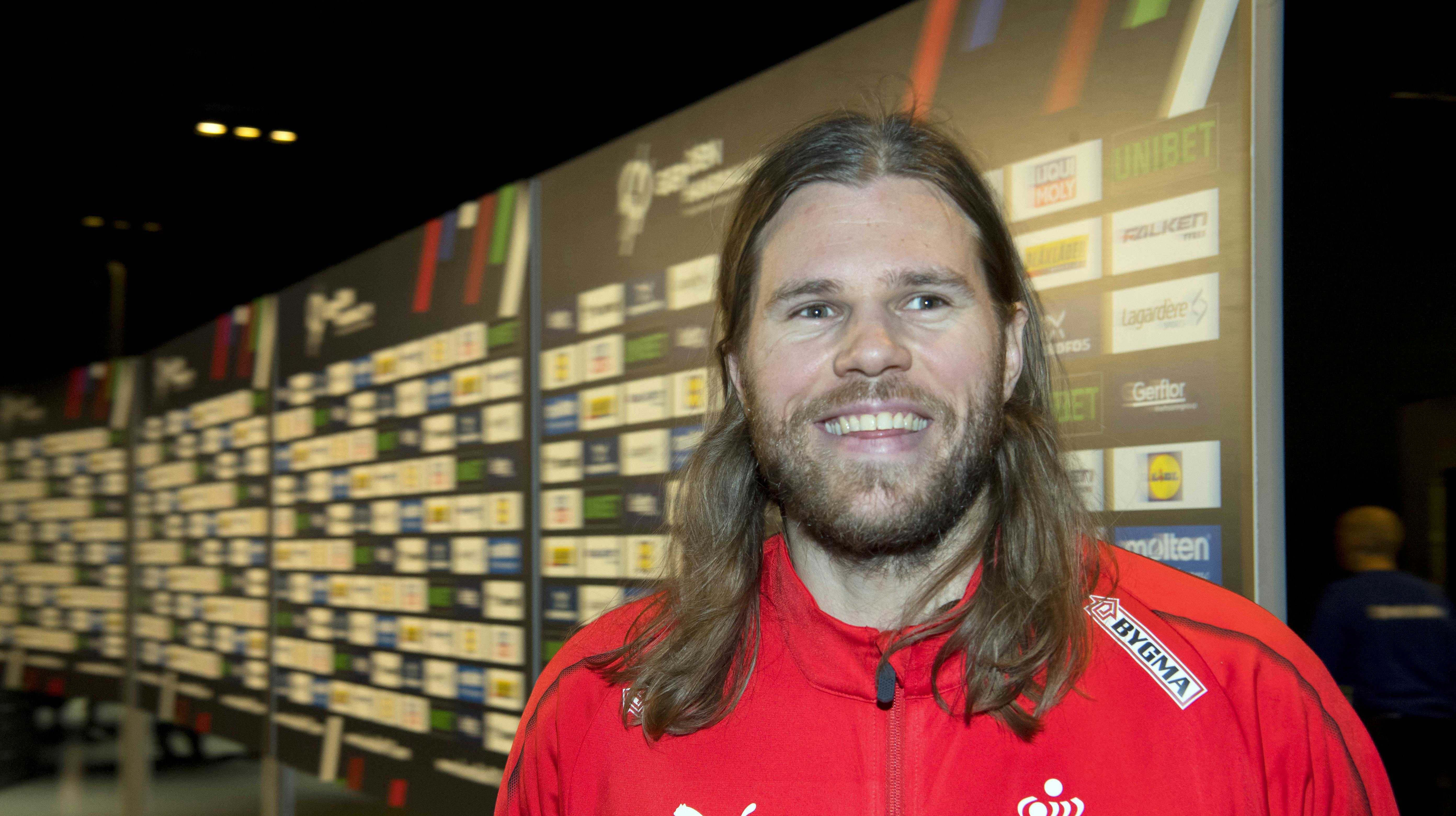 Mikkel Hansen efter Danmarks åbningskamp mod Chile.&nbsp;