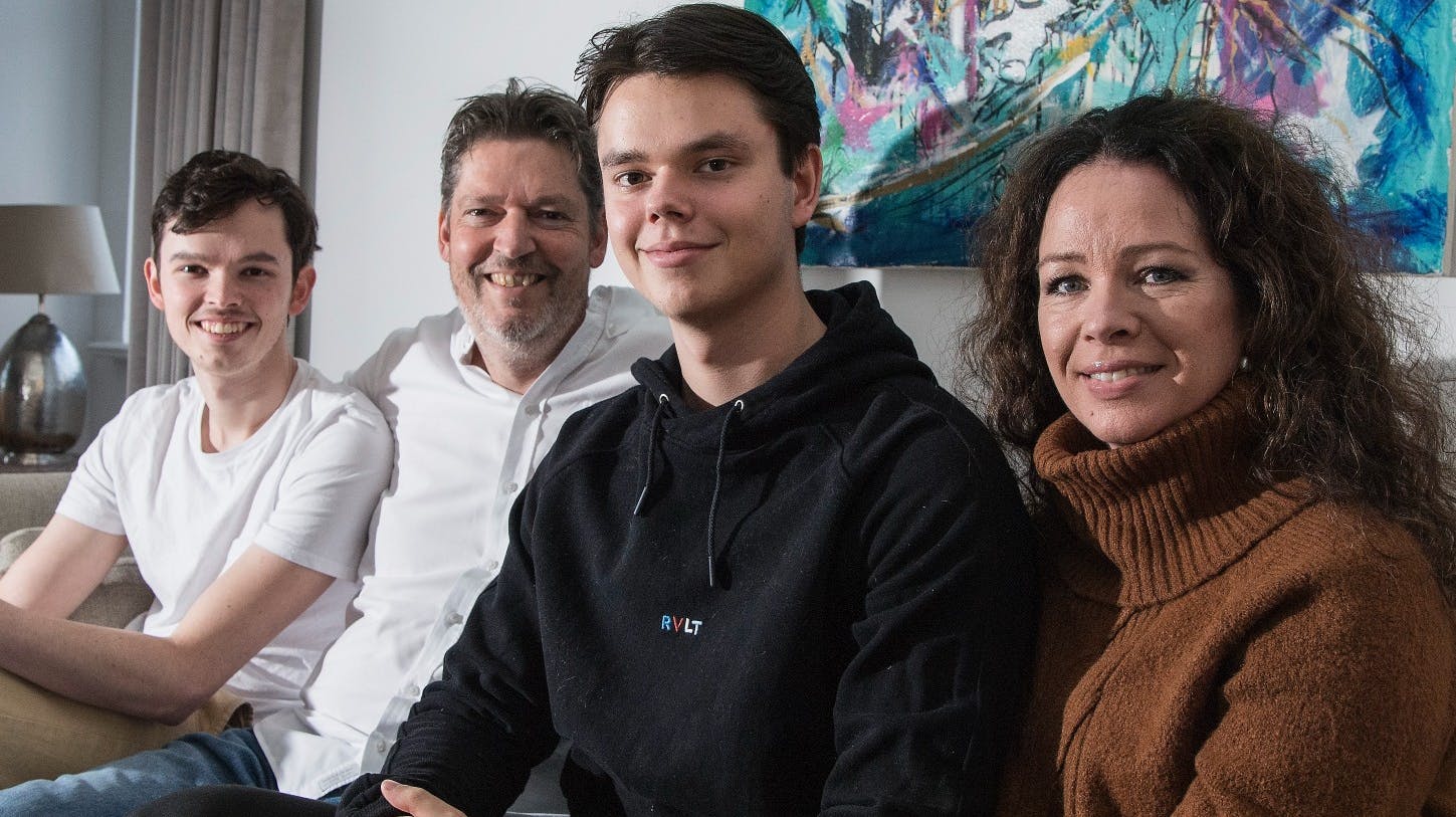Oscar, Mogens, Christian og Tina Elhauge fra "Årgang 0"