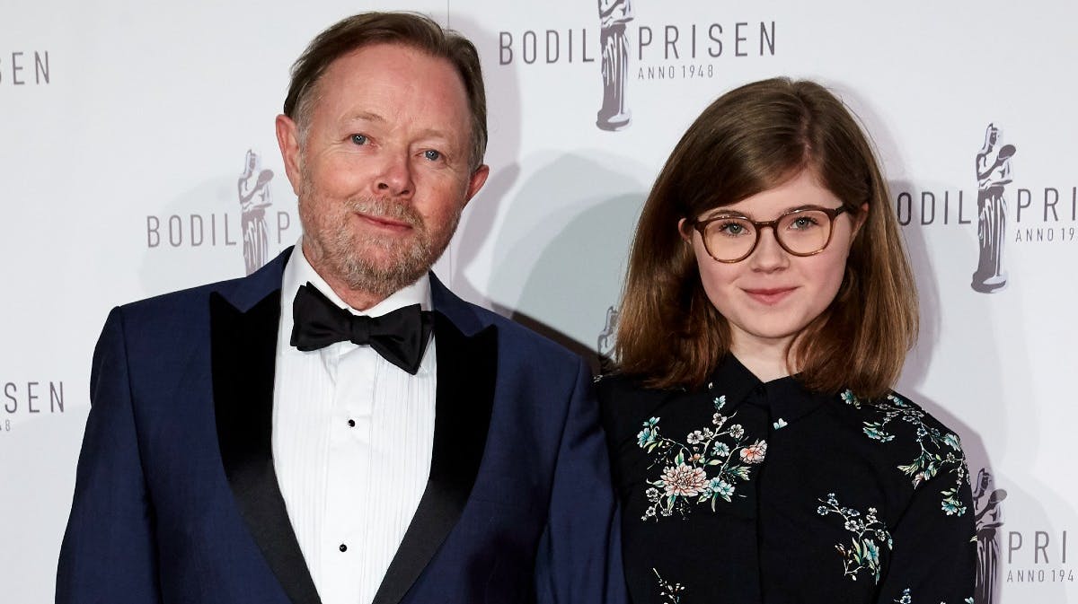 Jesper Asholt og datteren Marie.