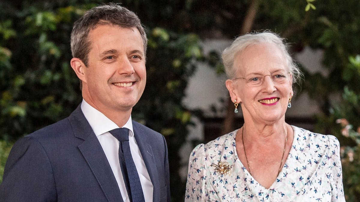 Kronprins Frederik og dronning Margrethe.