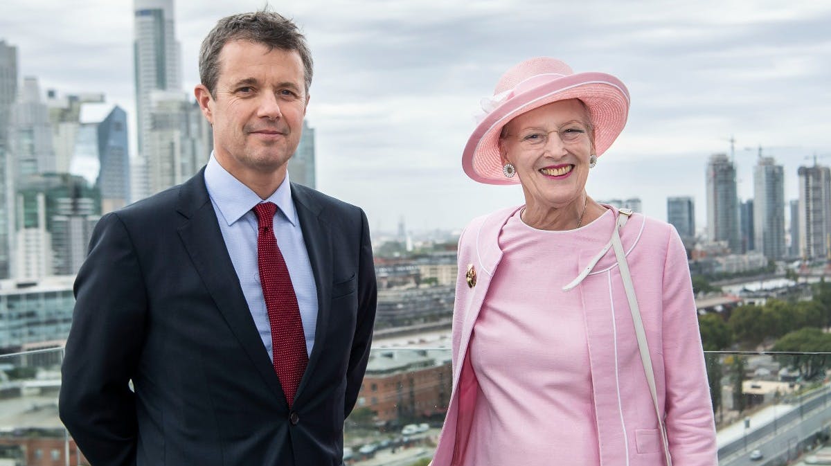 Kronprins Frederik og dronning Margrethe