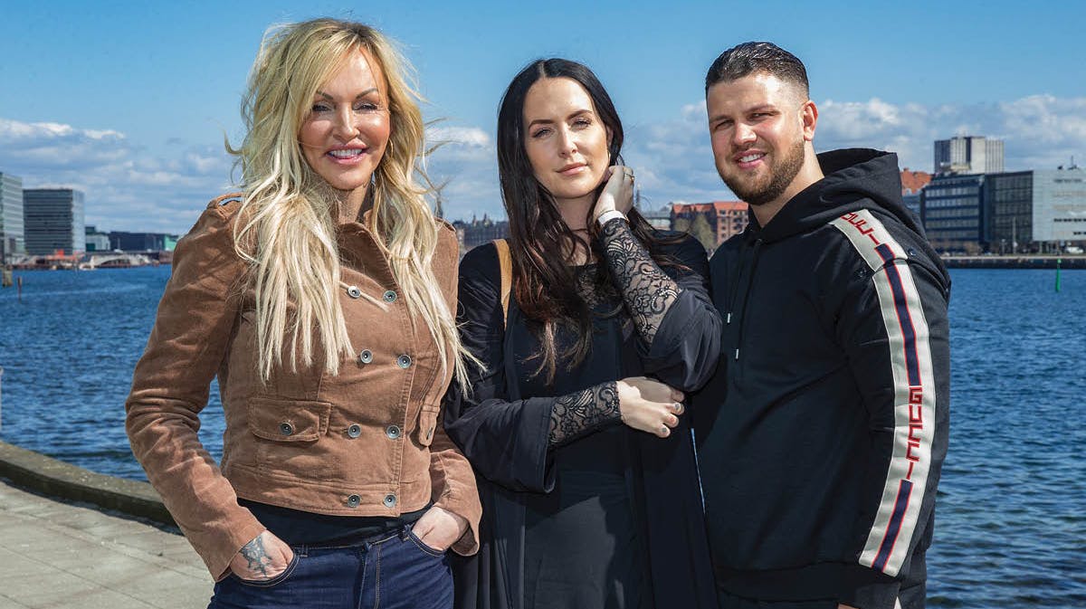 Linse Kessler med datteren Stephanie og svigersønnen Cengiz.