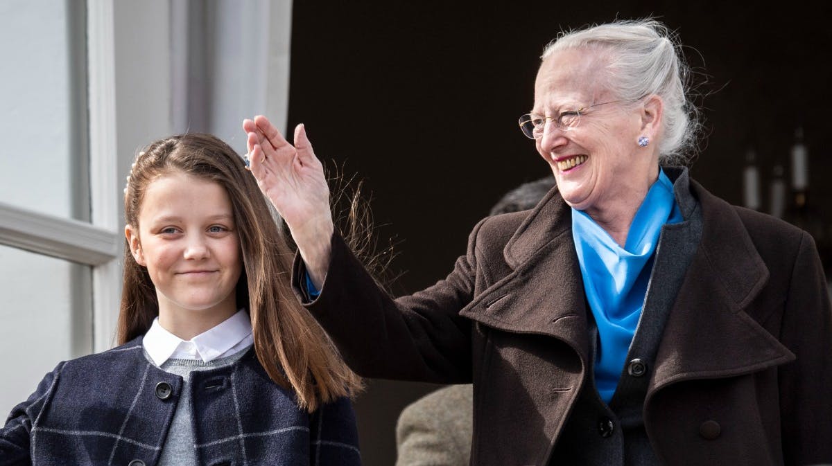 Prinsesse Isabella og dronning Margrethe sammen i 2019.