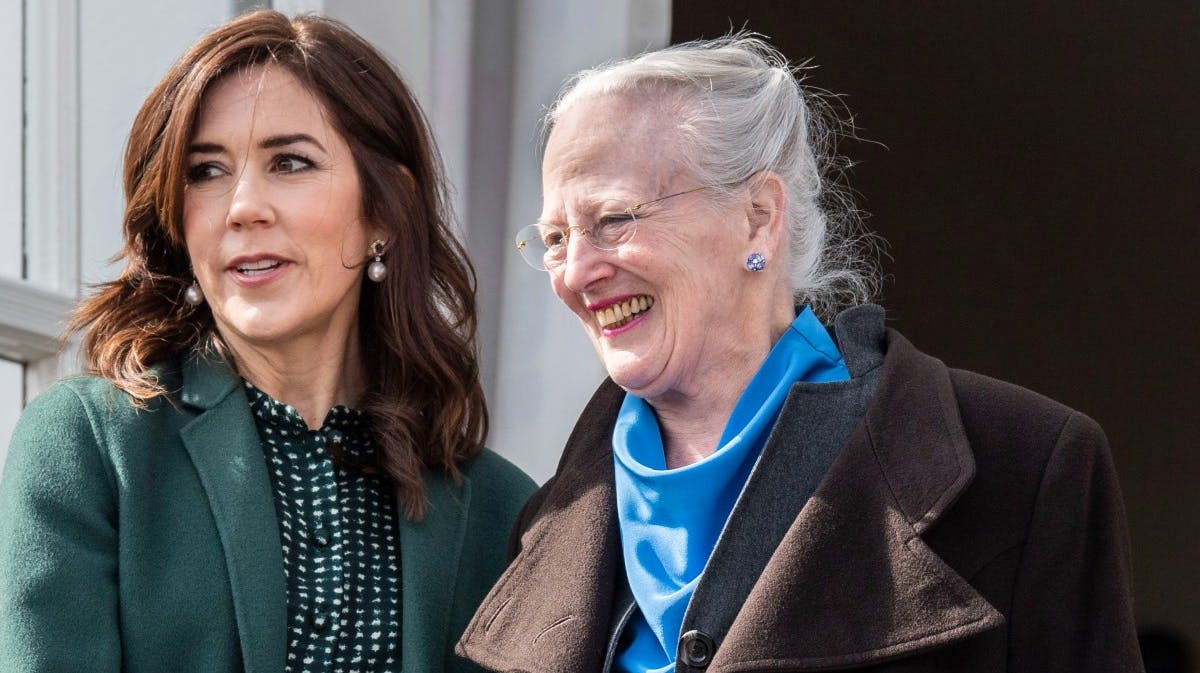 Dronning Margrethe og kronprinsesse Mary