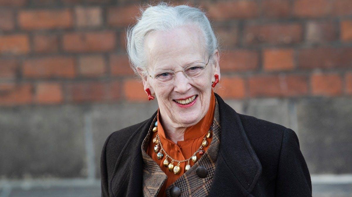 Dronning Margrethe havde også påskehalskæden på til højmesse i 2019. 