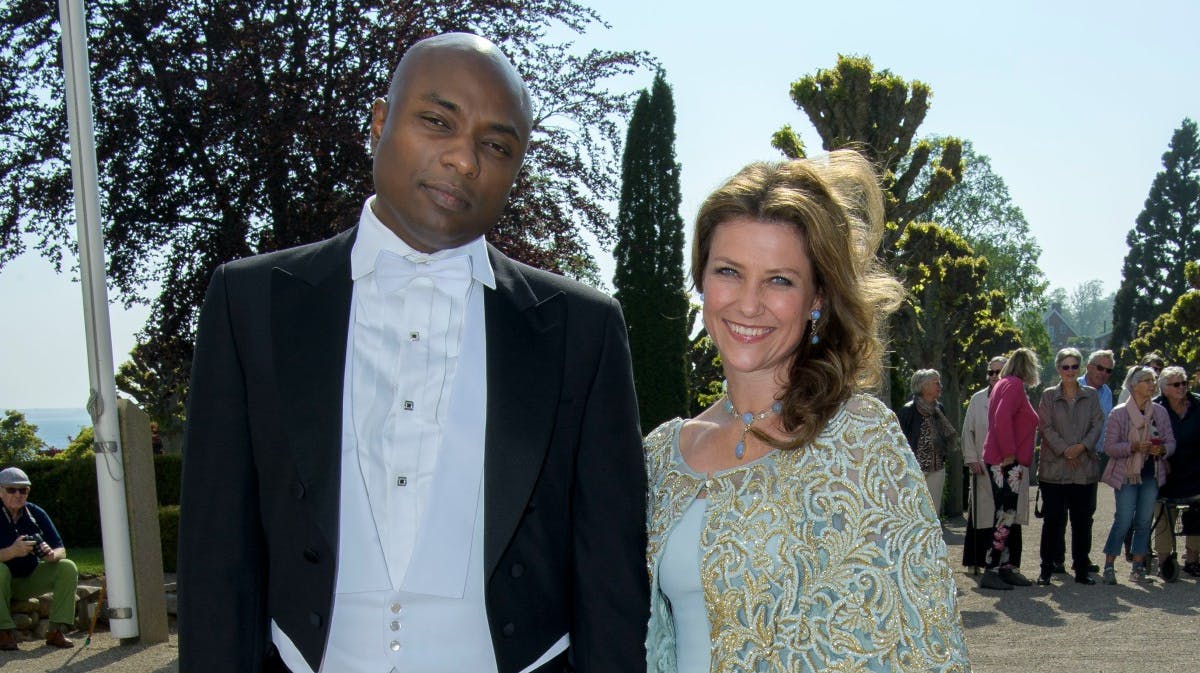 Shaman Durek og prinsesse Märtha Louise i Danmark i 2019.