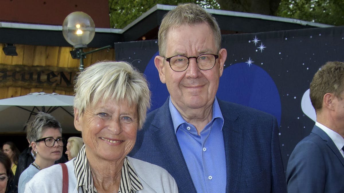 Lone Dybkjær og Poul Nyrup Rasmussen i 2019. 