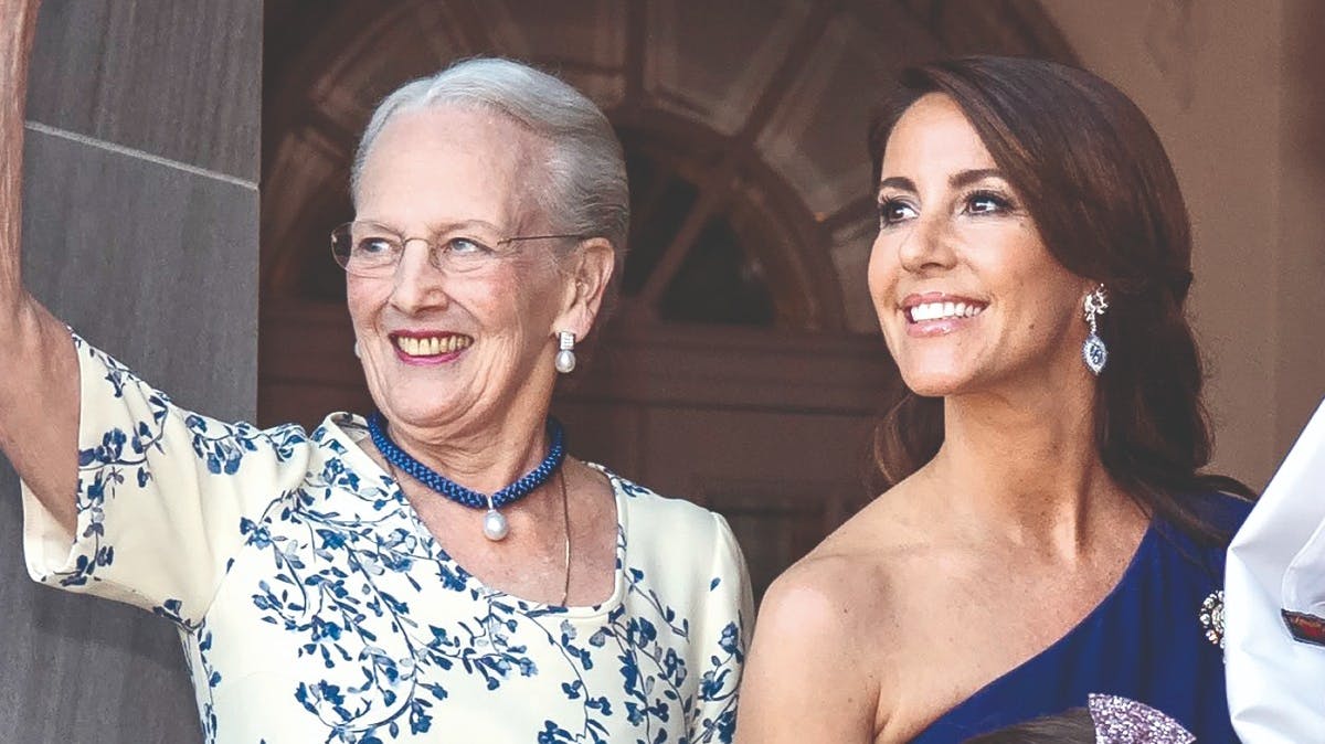 Dronning Margrethe og prinsesse Marie