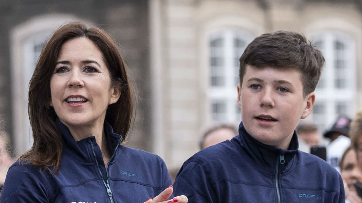 Kronprinsesse Mary og prins Christian. 