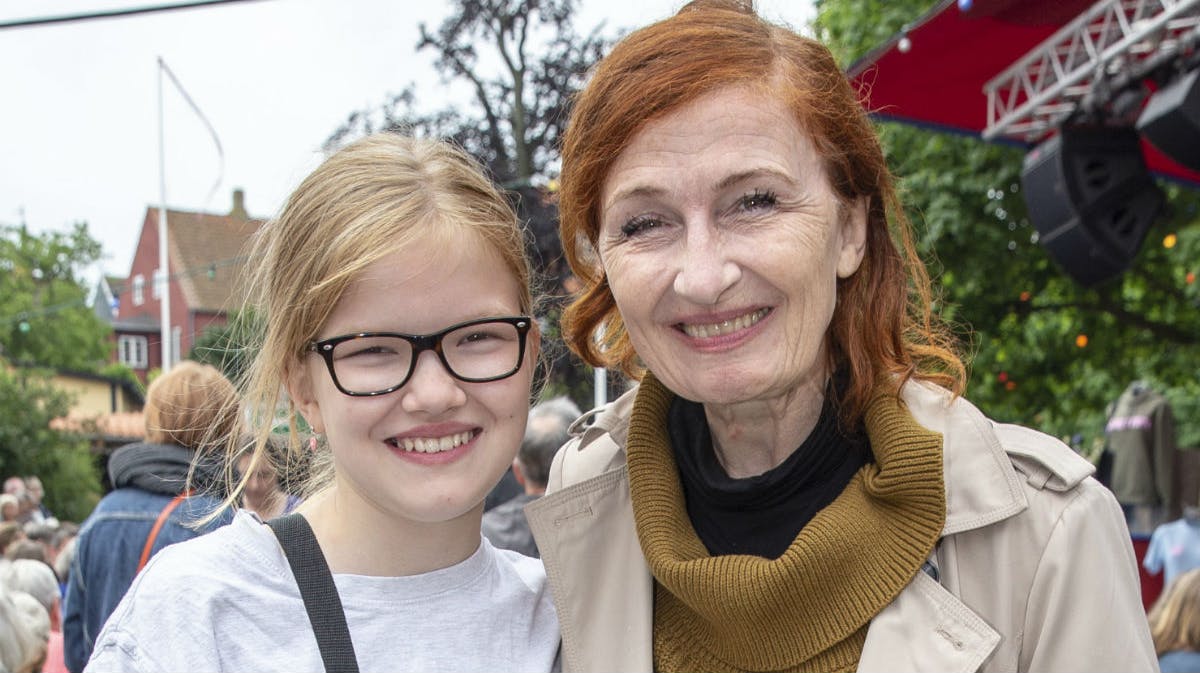 Bodil Jørgensen med datteren Rigmor.