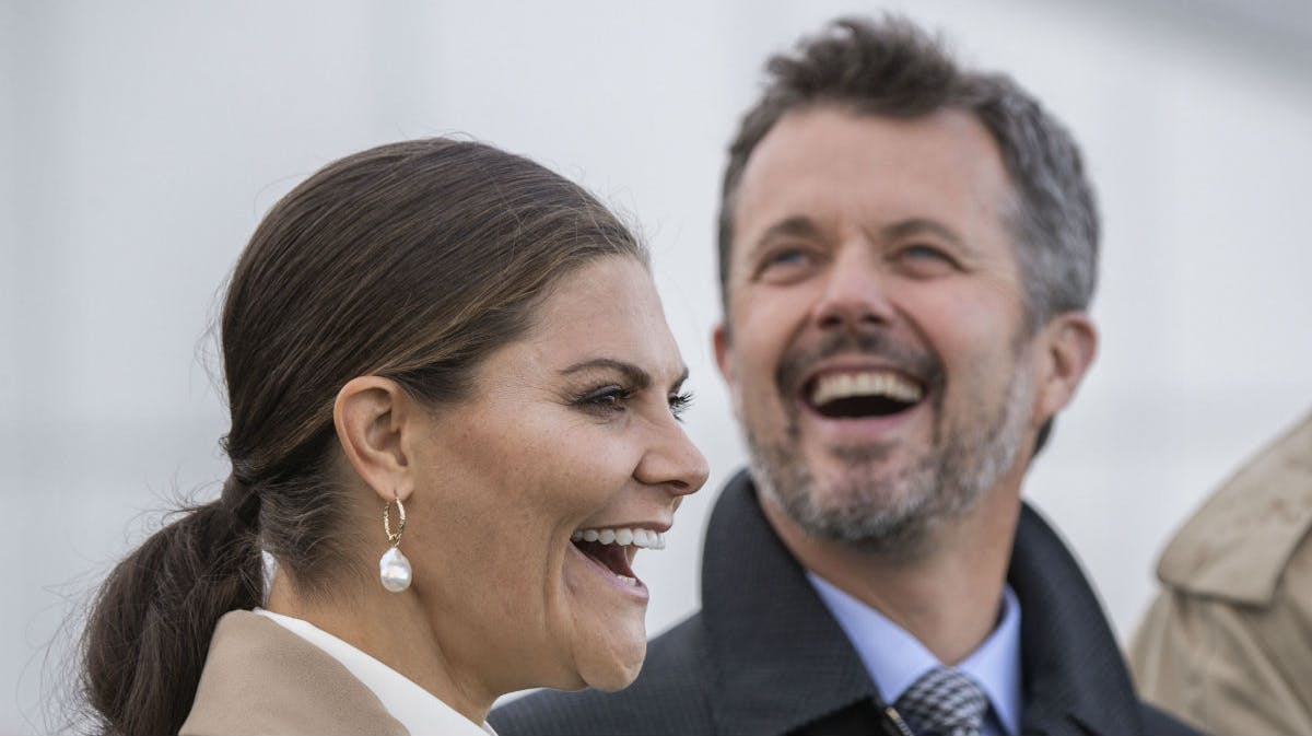 Kronprinsesse Victoria og kronprins Frederik. 