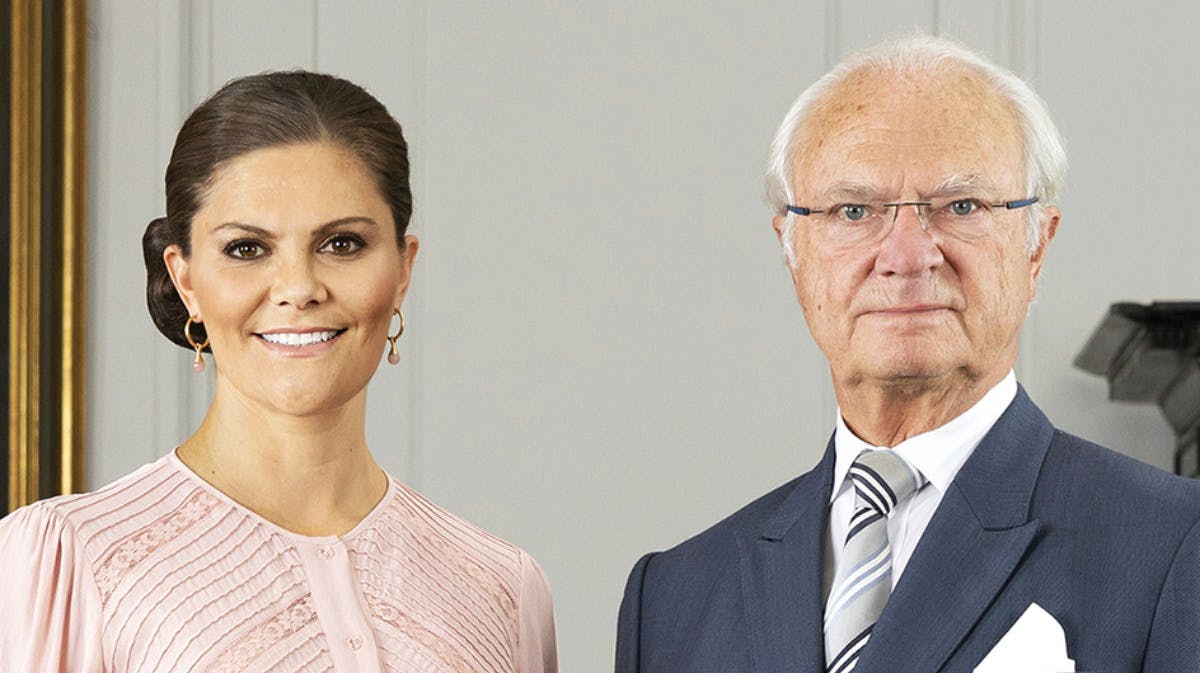 Kronprinsesse Victoria og kong Carl Gustaf.