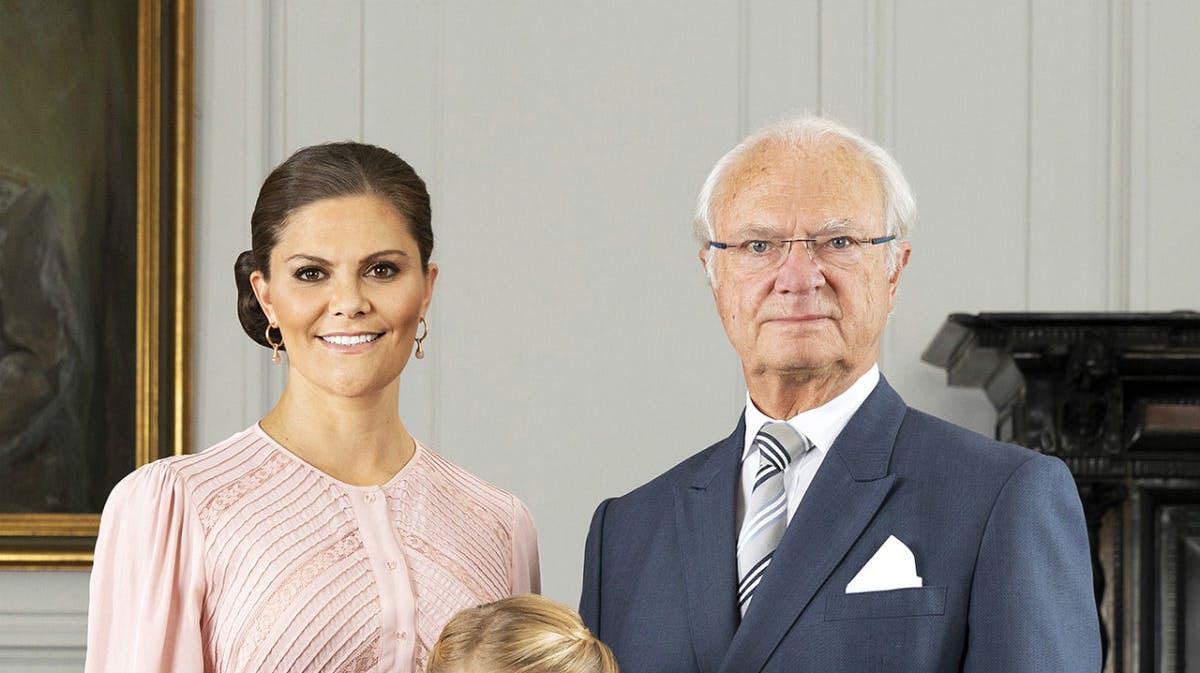 Kronprinsesse Victoria og kong Carl Gustaf. 