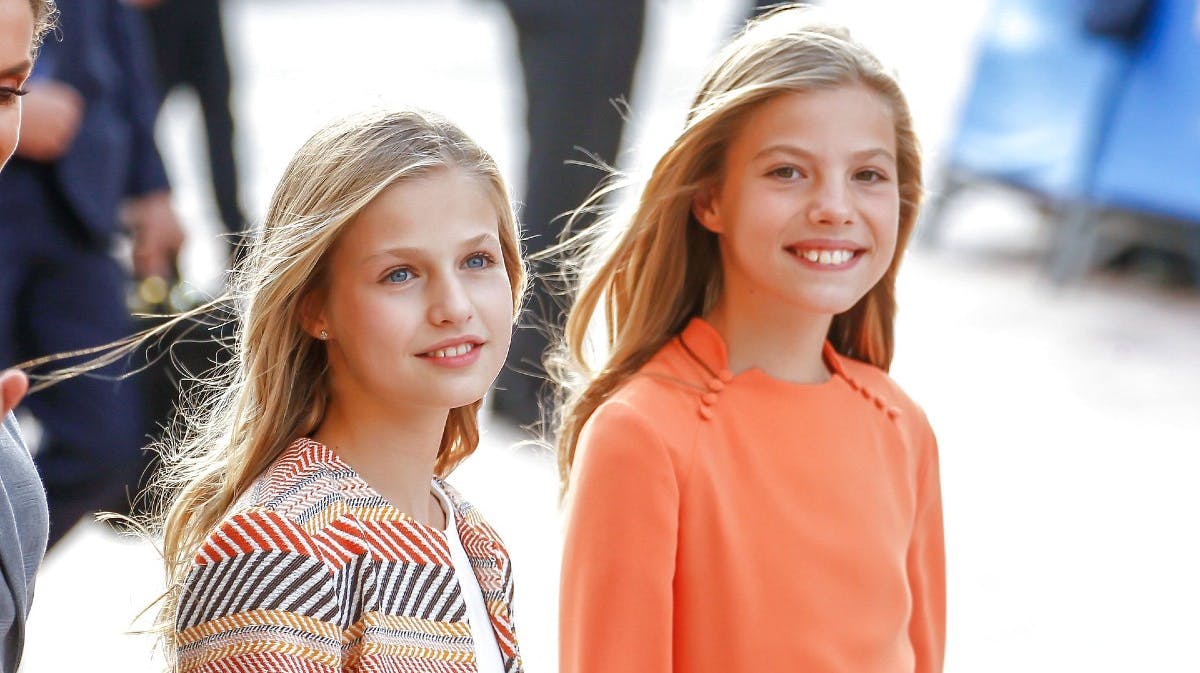 Prinsesse Leonor og prinsesse Sofia.&nbsp;