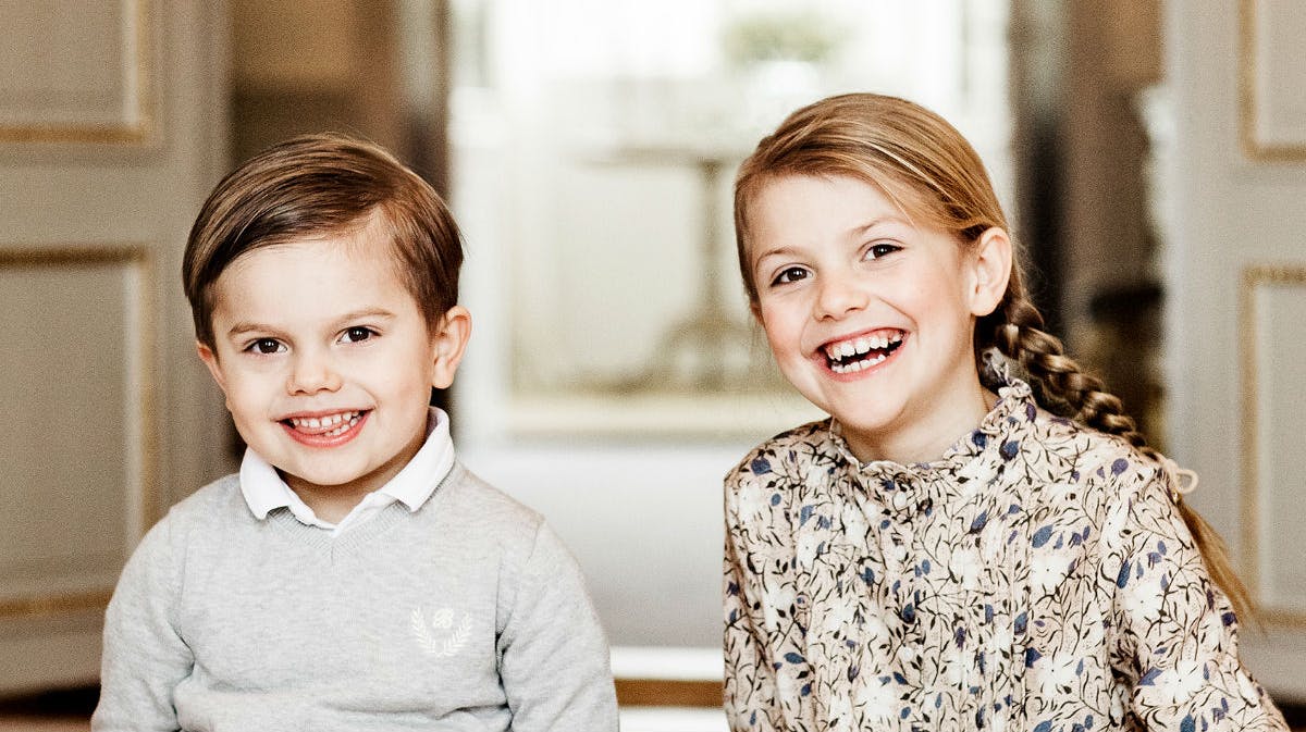 Prins Oscar og prinsesse Estelle.