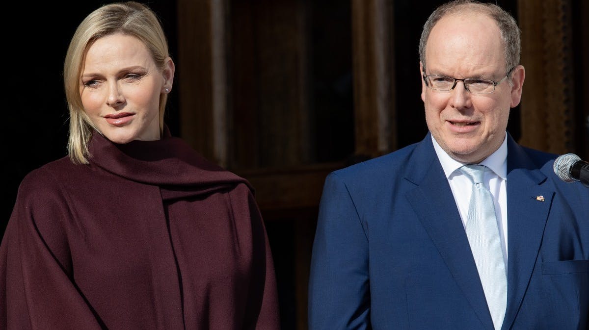 Fyrstinde Charlene og fyrst Albert. 