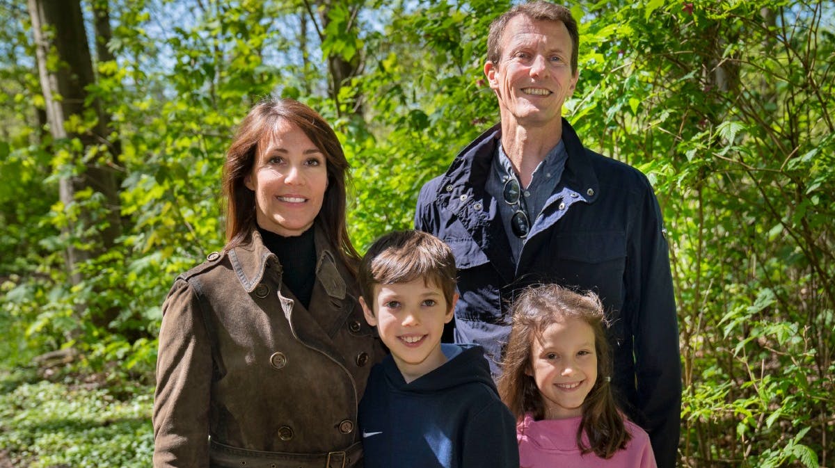 Prinsesse Marie, prins Joachim, prins Henrik og prinsesse Athena.