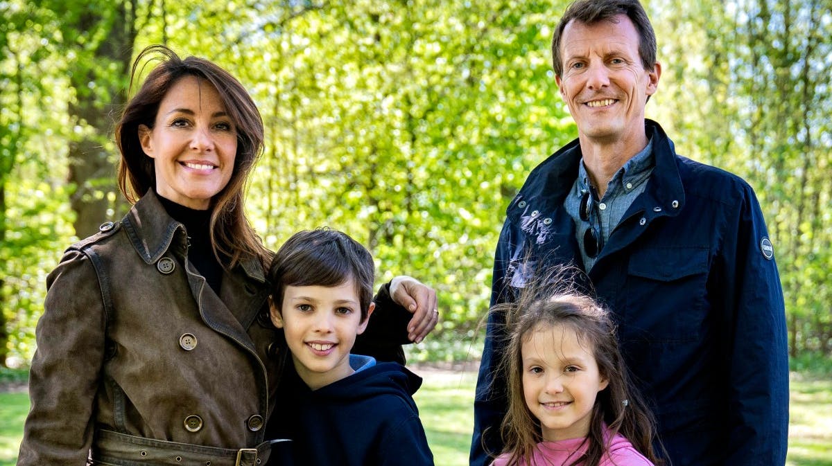 Prinsesse Marie, prins Henrik, prinsesse Athena og prins Joachim